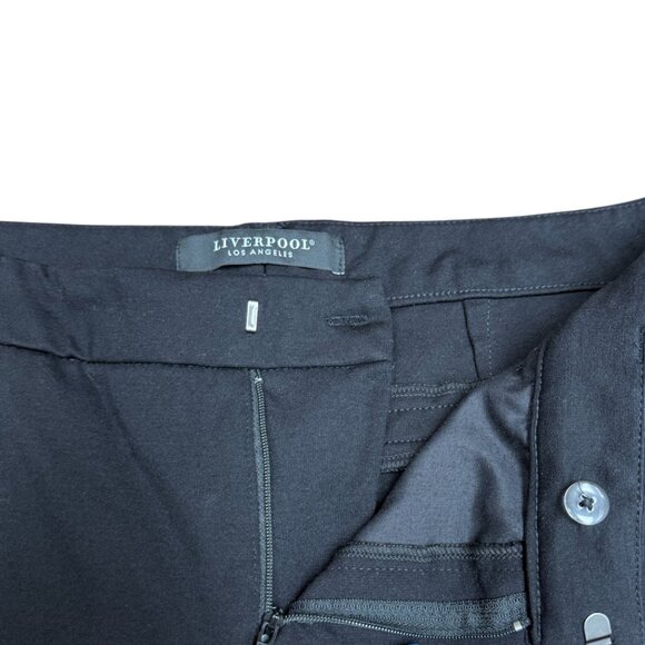 EUC Women's LIVERPOOL Kelsey Trouser Stretch Ponte‎ Pant Black | Size 10/30 P - Picture 6 of 10